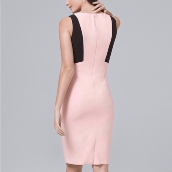 WHBM body perfecting color black sheath dress - Picture 4 of 4